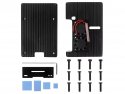 Raspberry Pi 4B Aluminum Case Black with 2 fans
